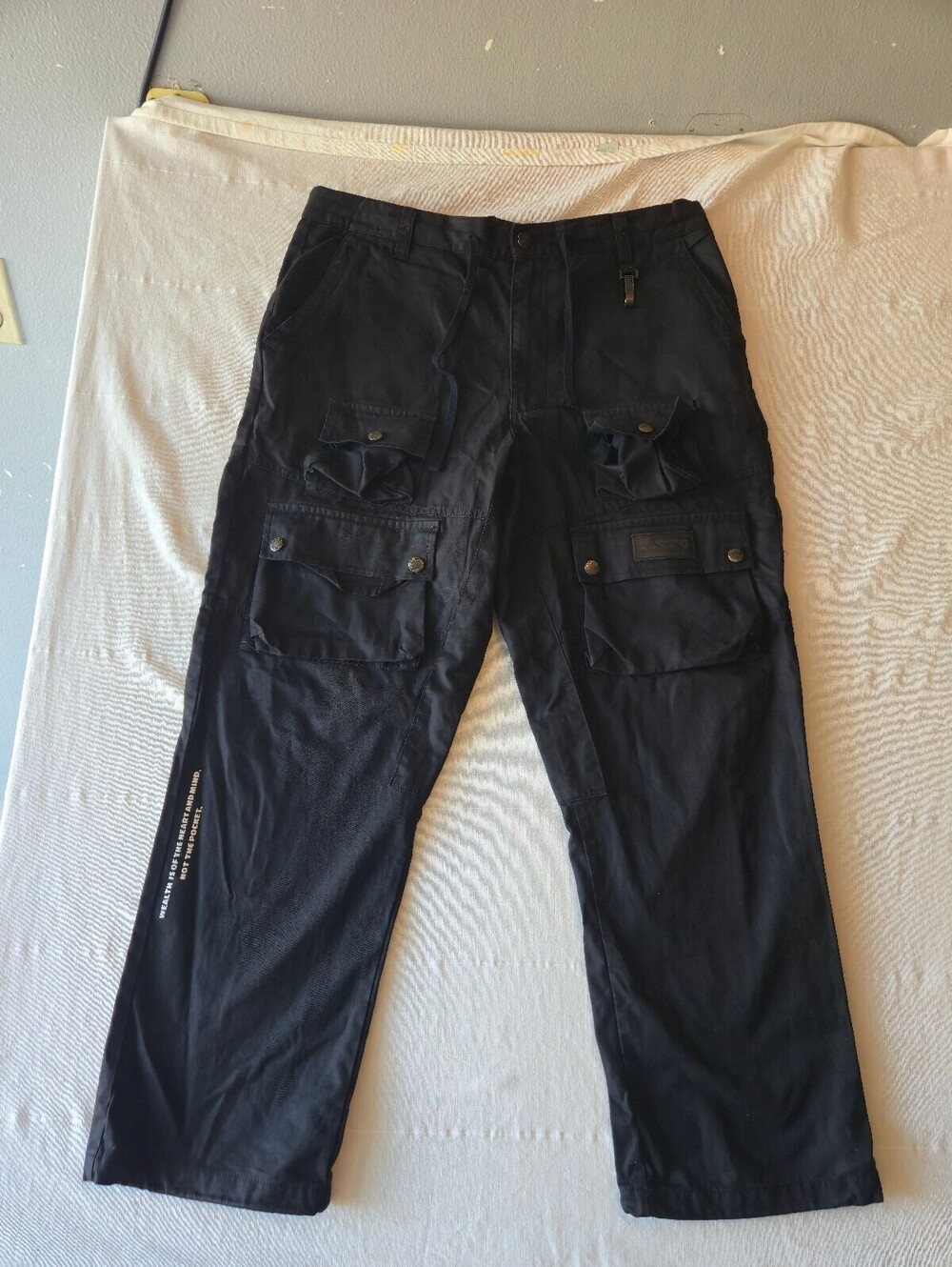Billionaire Boys Club Black Cargo Pants Size 36 100% Cotton